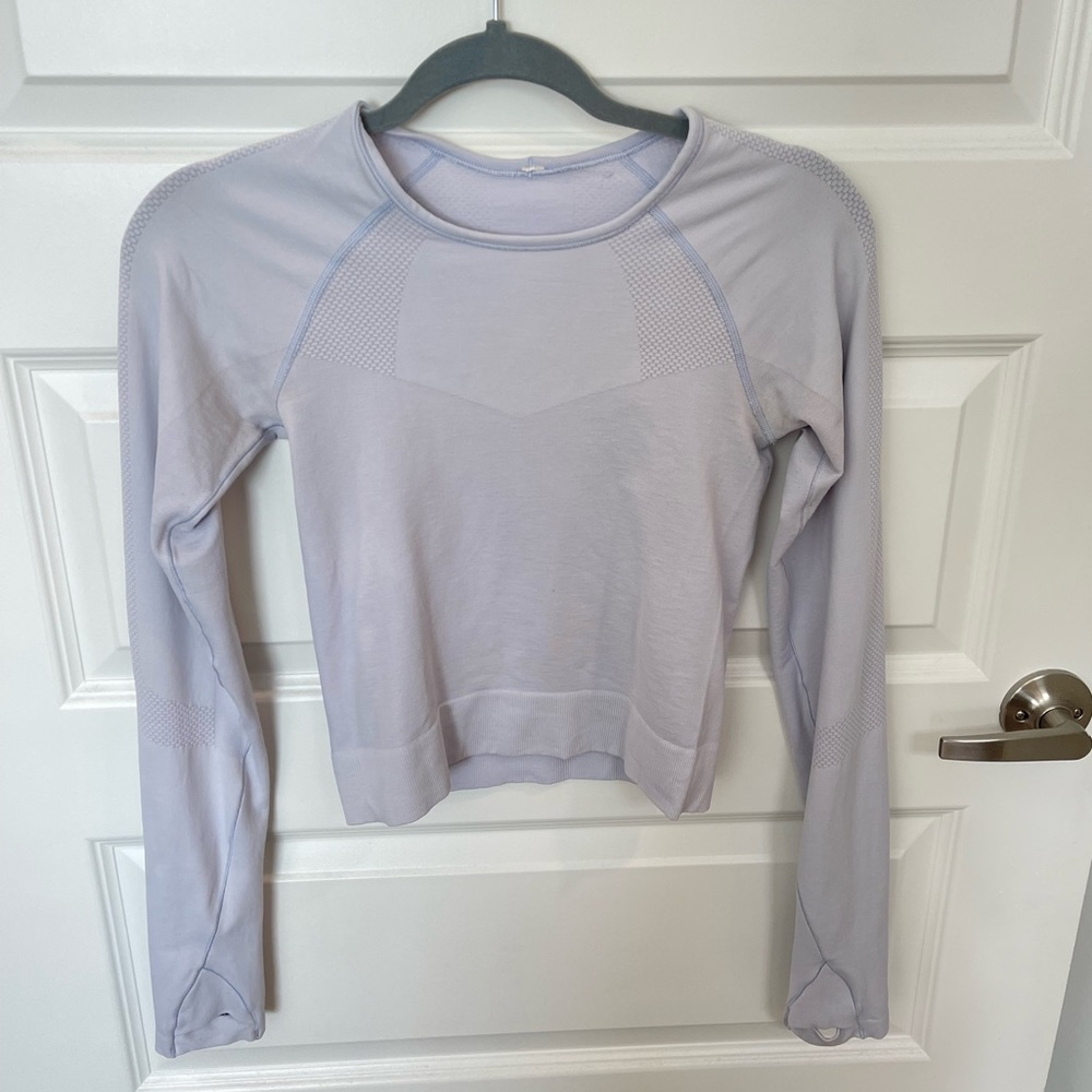 Lulu lemon long sleeve crop workout top